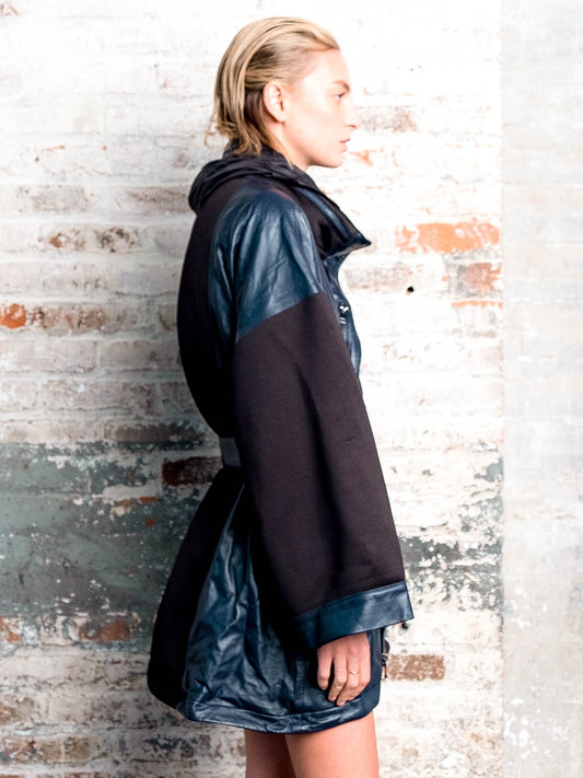 Leather Panel Cape