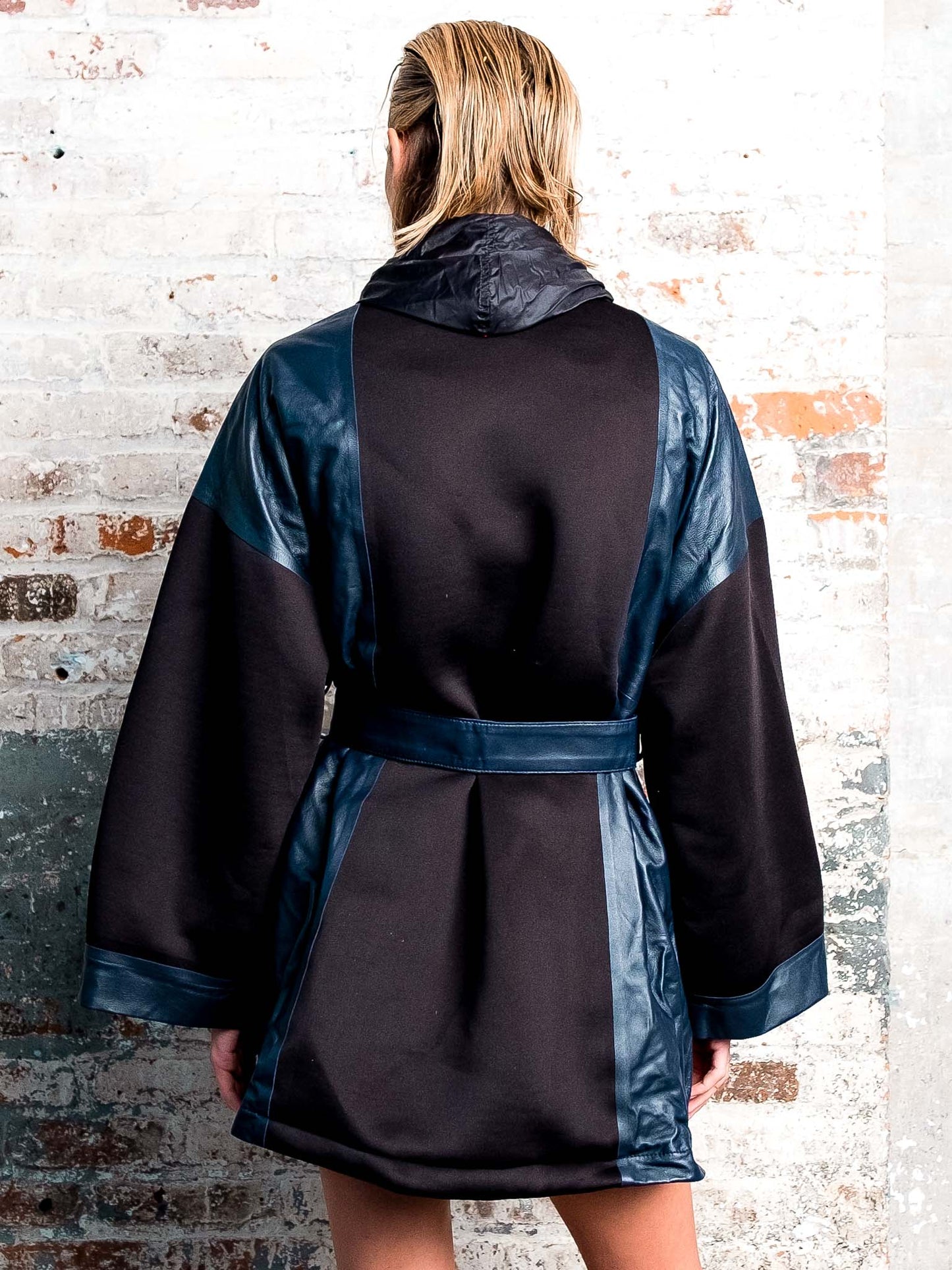 Leather Panel Cape